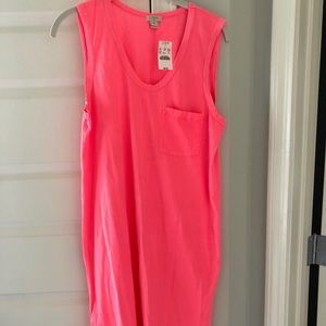 J. Crew T Shirt Dress M Pink